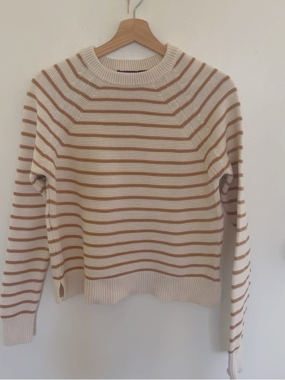 French Connection striped cotton knit sweater - Picture 2 of 9